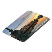 Sonnenaufgang entlang des Flusses Liffey in Dublin Magnet (Linke Seite)