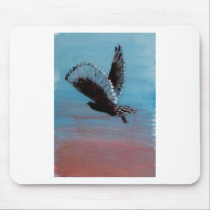 Sonnenaufgang-Eulen-Fliegen-Vogel Mousepad