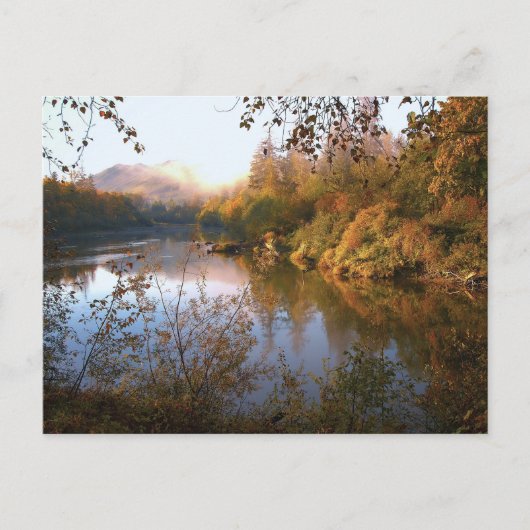Sonnenaufgang Fall Creek Postkarte (Vorderseite)