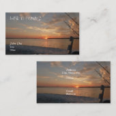 Sonnenaufgang-Fischen Visitenkarte (Vorne/Hinten)