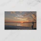 Sonnenaufgang-Fischen Visitenkarte (Rückseite)