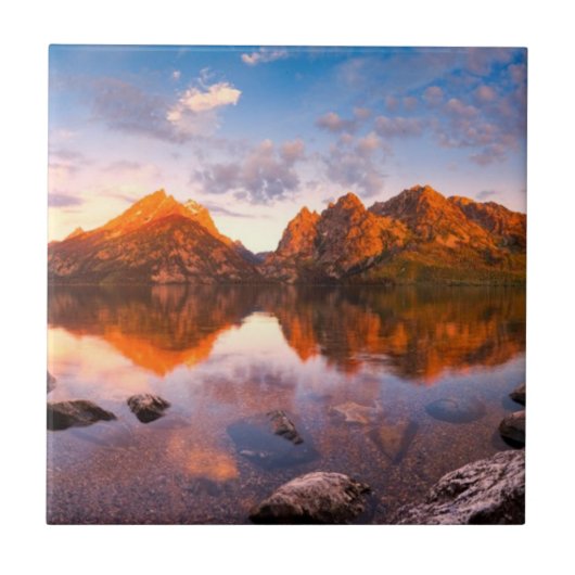 Sonnenaufgang Fliese (Vorderseite)