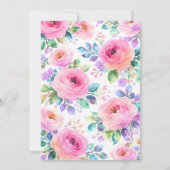 Sonnenaufgang Florales Boho Benutzername Design Einladung (Rückseite)