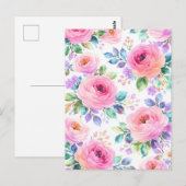 Sonnenaufgang Florales Boho Benutzername Design Postkarte (Vorne/Hinten)