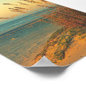 Sonnenaufgang Florida Beach Grass Poster drucken (Ecke)