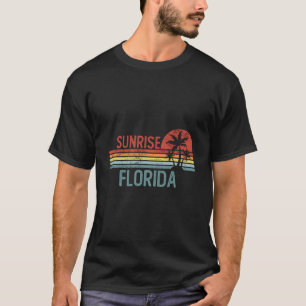 Sonnenaufgang Florida USA Stadtreise Heimat Wurzel T-Shirt