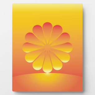 Sonnenaufgang Fotoplatte