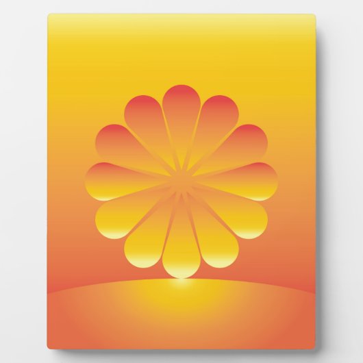 Sonnenaufgang Fotoplatte (Vorderseite)