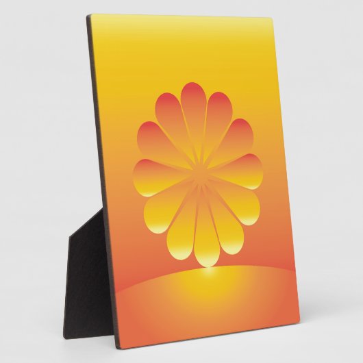 Sonnenaufgang Fotoplatte (Seite)