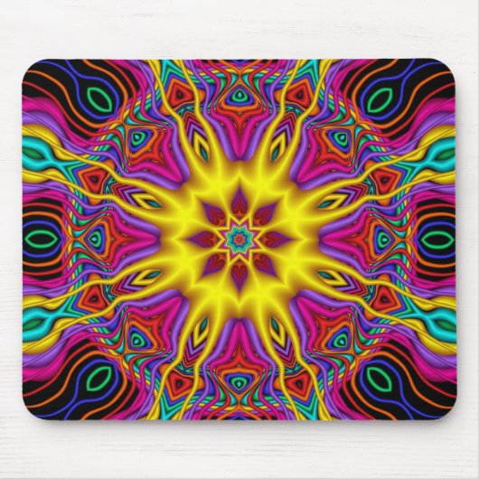 Sonnenaufgang-Fraktal Mousepad (Vorne)