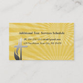 Sonnenaufgang geistiges christliches Querostern Visitenkarte (Rückseite)