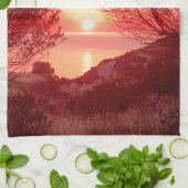 Sonnenaufgang Geschirrtuch (Gefaltet)