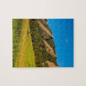 Sonnenaufgang-goldenes Licht Boulders Colorado Puzzle (Horizontal)