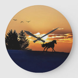 Sonnenaufgang Große Wanduhr