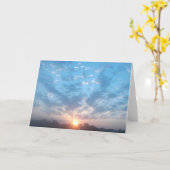 Sonnenaufgang-Gruß-Karte Karte (Gelbe Blume)