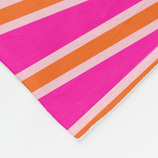 Sonnenaufgang Heiß rosa und orange Preppy Sonnensc Fleecedecke (Ecke)