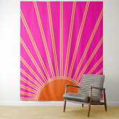 Sonnenaufgang Heiß rosa und orange Preppy Sonnensc Wandteppich (Beispiel)