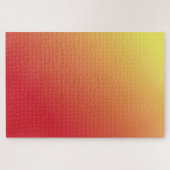 Sonnenaufgang - Hellrot bis gelb glänzend Minimal Puzzle (Horizontal)