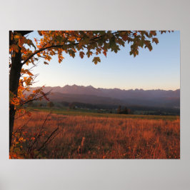 Sonnenaufgang Herbst Tatras Poster