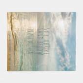 Sonnenaufgang Himmel über Sand unter Monogramm Fleecedecke (Vorderseite (Horizontal))