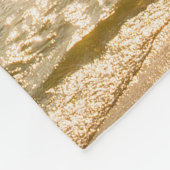 Sonnenaufgang Himmel über Sand unter Monogramm Fleecedecke (Ecke)