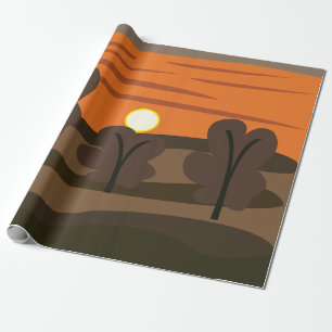 Sonnenaufgang-Himmelsszene Geschenkpapier