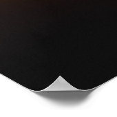 Sonnenaufgang hinter Nebelbäumen Poster (Ecke)