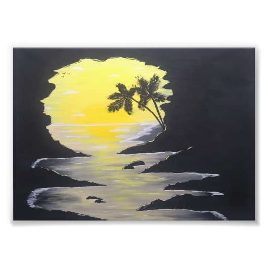 Sonnenaufgang Höhle 12x18 Print Fotodruck (Vorne)