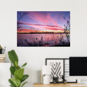 Sonnenaufgang im Arkansas-Duck-Blind Poster (Heimbüro)