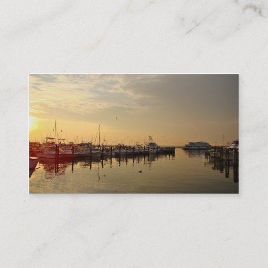 Sonnenaufgang im Atlantic Highlands New Jersey Visitenkarte (Rückseite)