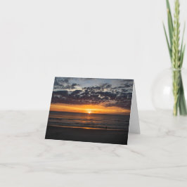 Sonnenaufgang im Beileid mit Meldungskarte Feiertagskarte