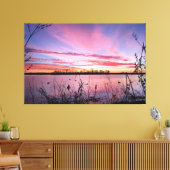 Sonnenaufgang im Duck-Blind Leinwanddruck (Insitu (Wohnzimmer))