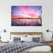 Sonnenaufgang im Duck-Blind Leinwanddruck (Insitu (Schlafzimmer))