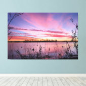 Sonnenaufgang im Duck-Blind Leinwanddruck (Insitu (Holzboden))