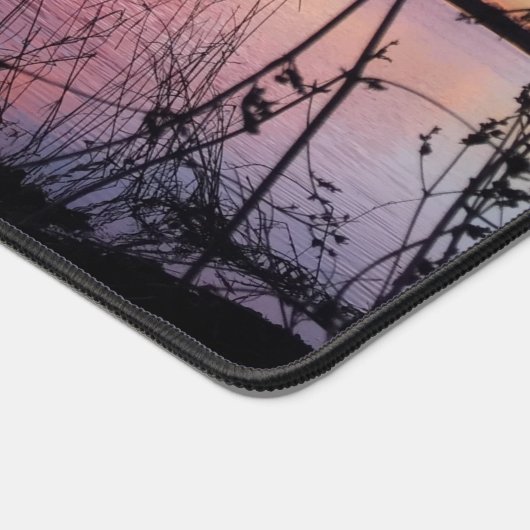 Sonnenaufgang im Duck-Blind Schreibtischunterlage (Ecke)