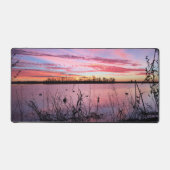 Sonnenaufgang im Duck-Blind Schreibtischunterlage (Vorderseite)