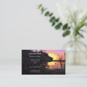 Sonnenaufgang im Duck-Blind Visitenkarte (Stehend Vorderseite)