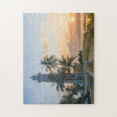 Sonnenaufgang im Galle Fort Lighthouse, Sri Lanka Puzzle (Vertikal)