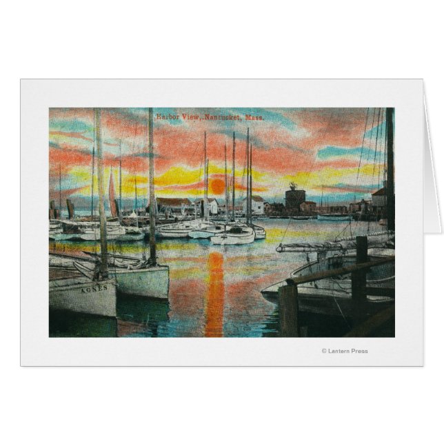Sonnenaufgang im Hafen (Vorderseite (Horizontal))