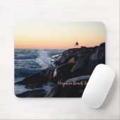 Sonnenaufgang im Jetty - Virginia Beach Juli 2024 Mousepad (Mit Mouse)
