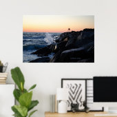 Sonnenaufgang im Jetty - Virginia Beach Juli 2024 Poster (Heimbüro)