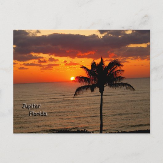 Sonnenaufgang im Jupiter Postkarte (Vorderseite)