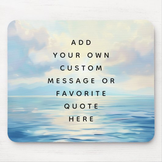 Sonnenaufgang im Meer in ruhiger See - Sonderbotsc Mousepad (Vorne)