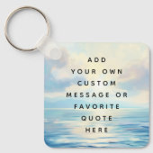 Sonnenaufgang im Meer in ruhiger See - Sonderbotsc Schlüsselanhänger (Vorderseite)