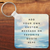 Sonnenaufgang im Meer in ruhiger See - Sonderbotsc Schlüsselanhänger (Vorderseite)