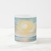 Sonnenaufgang im Meer Sonnenuntergang strahlende S Mattglastasse (Mittel)