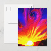 Sonnenaufgang im Multiversum Postkarte (Vorne/Hinten)