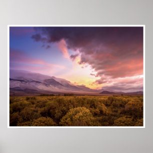 Sonnenaufgang im Owens Valley Poster
