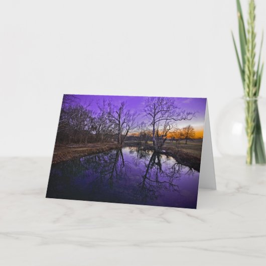 Sonnenaufgang im Seneca-Park Karte (Vorderseite)