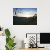 Sonnenaufgang im Smoky-Gebirge Poster (Heimbüro)